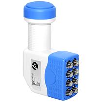 LNB Alphasat ALN501 com 8 Saidas - Branco/Azul