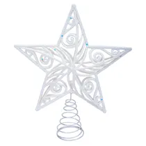 Estrela Árvore Natal Branca 20X23CM