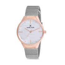 Relogio Analogico Feminino Daniel Klein Fiord DK12060-2 - Prata e Rosa Ouro