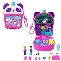 Mattel Muñeca Polly Pocket Compacto de Panda Boba Tea Detalles En El Producto 3+ Multicolor