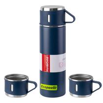 Garrafa Termica Ecopower EP-G009 - 500ML - com 3 Canecas - Azul