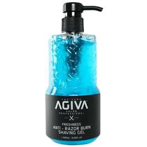 Agiva Gel Gel de Afeitar Freshness Anti Razor Burn Pasta Escultora 550G Azul