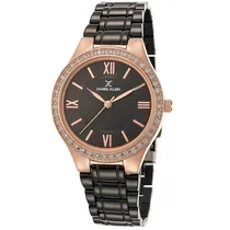 Relógio Feminino Daniel Klein Premium DK.1.12407-3 Preto/Rosa/Ouro