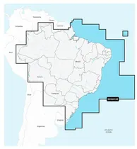 Mapas Garmin Brasil – Cartas Maritimas Litoral Completo, Lagos e Rios. Garmin Navionics Vision+ | NVSA012R | Microsd/SD
