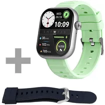 Reloj Itel Fit 020 ISW-020 Con Bluetooth - Prata/Verde + Pulsera