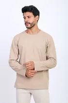 Remera Austin Club Manga Larga Beige