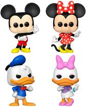 Bonecos Mickey / Minnie / Donald / Daisy - Disney 100 - Funko Pop! 4 Pack