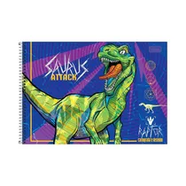 Cuaderno de Dibujo Tilibra Raptor 309688 80 Hojas Surtido 1 Pieza