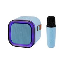 Speaker Midi Pro MDP-005 - USB/Aux/SD - Bluetooth - 5W - com 2X Microfones - Azul