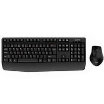 Kit Teclado + Mouse Wireless Quanta QTKTM12 2.4HZ (Portugues) - Preto