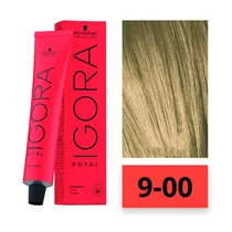 Crema de Coloración Schwarzkopf Igora Royal 9-00 Rubio Muy Claro Intenso 60GR