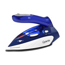 Ferro A Vapor Quanta Easy Compact QTFVV10 Ate 1.100 Watts Antiaderente Bivolt - Azul / Branco