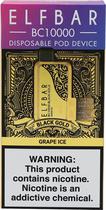 Vape Descartavel Elf Bar BC10000 Black Gold Grape Ice - 10.000 Puffs