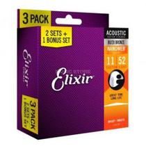 Elixir Pack Viol. 0.11 Nanoweb Bronze 16538