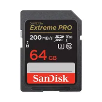 Memoria SD Sandisk Extreme Pro 200-90 MB/s C10 U3 V30 64GB