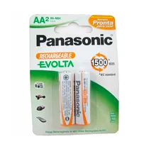 Pilha Recarregável Panasonic Evolta 2AA 1100MAH