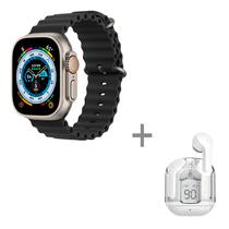 Smartwatch D200 Ultra 2 49MM + Fone de Ouvido + 8 Pulseiras - Preto