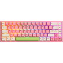 Teclado Gamer Mecanico Akko Mochi & Dango 3068B Plus RGB 65% Hot Swap Sem Fio - Rosa (Ingles)