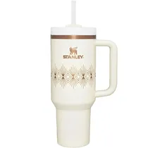 Garrafa Térmica Stanley Quencher Con Pajita com Canudo - Flowstate Creme 1,18L