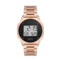 Relógio Digital Masculino Daniel Klein D:Time DK.1.12642-3 - Rosa Ouro