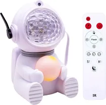 Projetor Astronaut Star Ligth Nebula Galaxy - Branco (com Controle)