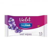 Lencos Umedecidos Removedores de Maquiagem Deep Fresh Flower Violet 15PCS