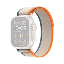 Correa Wiwu para Apple Watch Nylon Loop 42/ 44/ 45/ 49 MM WI-WB006 Orange/ Beige