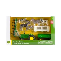 Kit de Juego Tomy John Deere Farm Toy Playset LP64818 10 Piezas