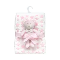Manta Con Osito Rosa Buba 18064