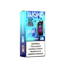 Vape Descartável Waka Blast 36000 Puffs 5% Nicotina - Blueberry Aqua