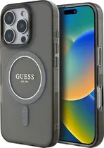 Capa Guess para iPhone 16 Pro GUHMP16LHFGEREK - Smoke/Black