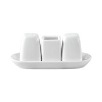 Set de Salero Y Pimentero Wilmax WL-996005/SP Blanco 4 Piezas