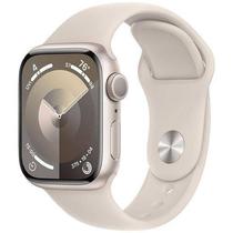 Apple Watch Series 9 Caixa de Aluminio Em Starligtht e Correia Esportiva Em Cor Starligtht 41 MM s/M MR8T3LW/A