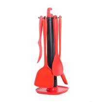 Juego de Utensilios de Silicone Rojo