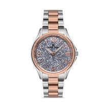 Relogio Analogico Feminino Daniel Klein Premium DK.1.12528-5 - Prata/Rosa Ouro