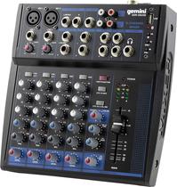 Mixer de Audio Gemini GEM-08USB 8 Canais Bluetooth - Black