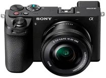Câmera Sony Aplha A6700 (ILCE-6700L) e PZ 16-50MM F3.5-5.6 Oss Black