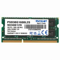 Mem NB DDR3 8GB 1600 Patriot PSD38G1600L2S