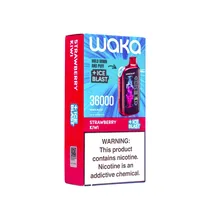 Vape Descartável Waka Blast 36000 Puffs 5% Nicotina - Strawberry Kiwi