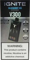 Vape Descartável Ignite V300 Blueberry Ice 30000 Puffs