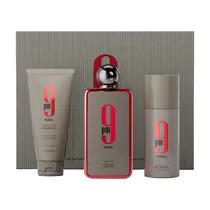 Kit Afnan 9PM Rebel - Perfume + Body Spray + Gel de Banho Corporal - Masculino - 100ML + 150ML + 150ML