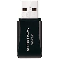 Adaptador Wi-Fi Mercusys MW300UM - 300MBPS - USB - Preto