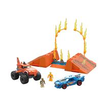 Juguete de Construccion Mattel Mega Hot Wheels Monster Trucks Tiger Shark Chomp Course HKF88 245 Piezas