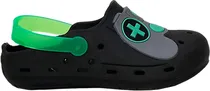 Sandália Infantil Pé com Pé 55168-290 - Preto/Verde