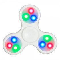 Spinner Fidget Anti Stress LED Branco