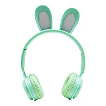 Fone de Ouvido Sem Fio Stereo Headphone MZ-08R com Bluetooth / 400MAH - Verde Claro