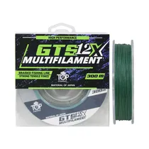 Hilo de Pesca Top Fishing GTS 12X Multifilamento 21.7KG 0.25MM 300M Green