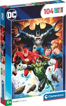 Quebra-Cabeça DC Comics Justice League Clementoni - 25723 (104 Pçs)