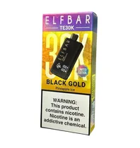 Pod Descartavel Elfbar Te 30K Black Gold 30000 Puff - Pineapple Ice