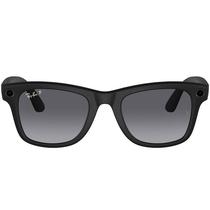 Oculos de Sol Ray Ban Meta Wayfarer RW4008 com Camera/Wi-Fi - Matte Black/Polar Gradient Graphite